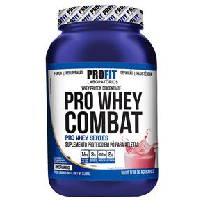 Whey Protein Pro Whey Combat - Profit - 907G - 907g - Morango