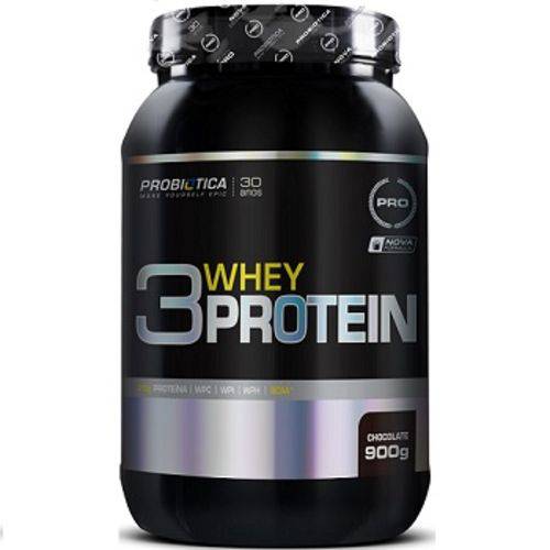 Whey Protein 3w Probiotica 900g - Chocolate