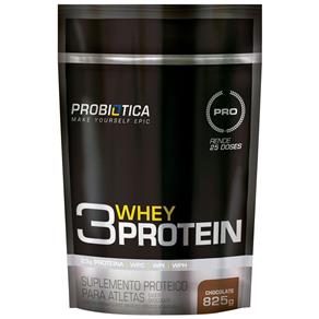Whey 3 W Protein Refil 825g Probiótica - Sabor Chocolate