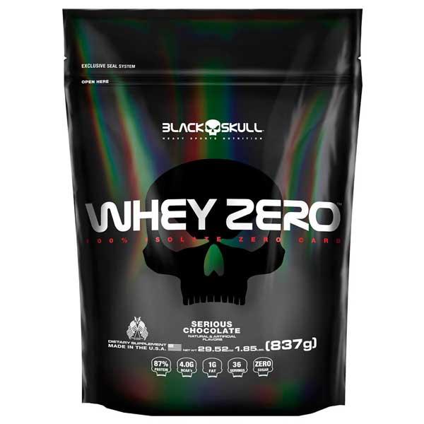 Whey Zero Refil - 837g - Black Skull