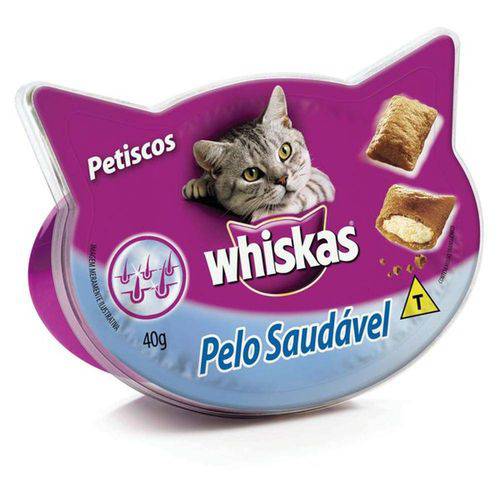 Whiskas Temptations Pelo Saudavel 40g