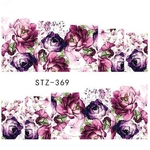 Wild rose prego colocar marca d'água rose sticker art manicure unha série STZ