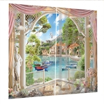 Windowside Lakeside Cortina In¨ªcio Mix Moda & Match Tulle Sheer Curtain Set