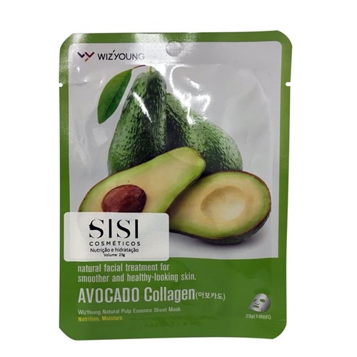 Wizyoung Avocado Collagen Essence Mask Pack 23G