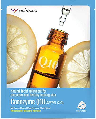 Wizyoung Coenzyme Q10 Collagen Essence Mask Pack, 23g