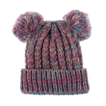 Niceday Wool Cap Outono-Inverno Hat Mulheres Knitting Veludo Grosso Beanie Quente for Kids