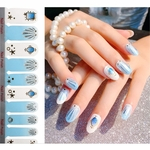 Wraps completos Shinning unhas decalques das etiquetas DIY Nail Art Adesivos para 20 Fingers