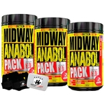 3x Anabol Pack Usa 30 Pack Midway + Porta Caps + Luva