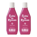 2x Leite de rosas desodorante tradicional remove excesso de oleosidade ação duradoura 60ml