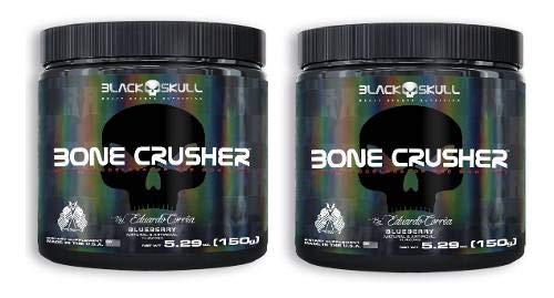 2 X Pré Treino Bone Crusher 150g - Black Skull