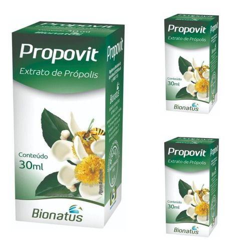 3x Propovit Extrato - 30 Ml Cada Bionatus