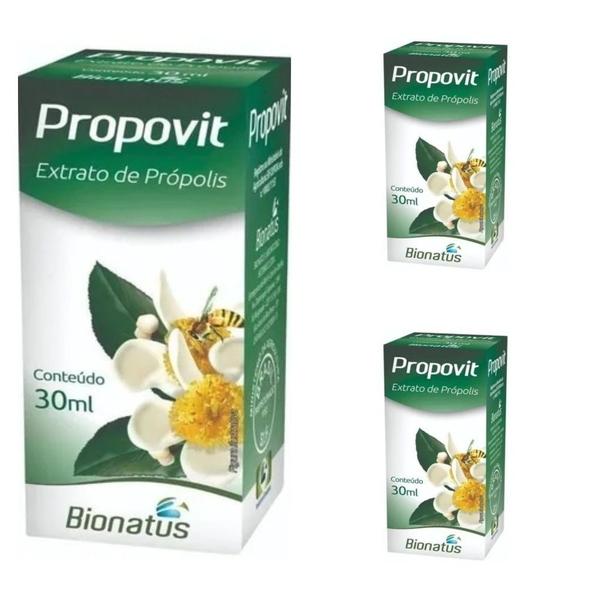 3x Propovit Extrato - 30 Ml Cada Bionatus