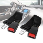 2X Seat Seatbelt Safety Belt Extender High Strength Car Extension w/ Buckle Clip
