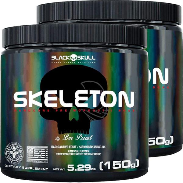 2x Skeleton 150G - Black Skull