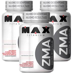 2x Zma Max Titanium 90 Capsulas - Aumento de Testosterona - 3 X 90 Caps-SEM SABOR