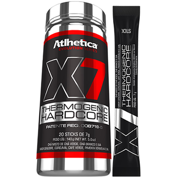 X7 Thermogenic Hardcore 20 Sachês - Atlhetica - Atlhetica Nutrition