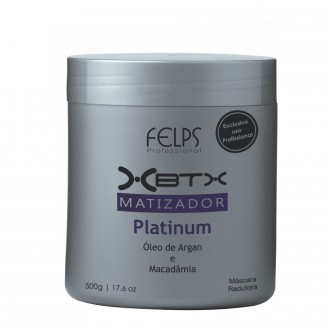 XBTX Matizador Platinum Felps Profissional Creme Alisante 500g