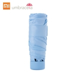 Xiaomi Mijia Guarda-chuva Dobrável Ultraleve Verão Chuvoso Ensolarado Anti UV Umbrella À Prova D 'Água À Prova de Vento Umbrella Ultra-pequeno Portátil Mini Umbrella Para Homem