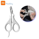 Xiaomi pawbby pets tosquiadeiras de aço inoxidável grooming dog clippers unhas oblíquas gatos tesoura de unhas com trava
