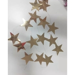 4M Ouro Prata Pentagram azul Estrelas Shaped bandeira pingente pendurado Fontes do partido do Xmas do Natal de aniversário Decor