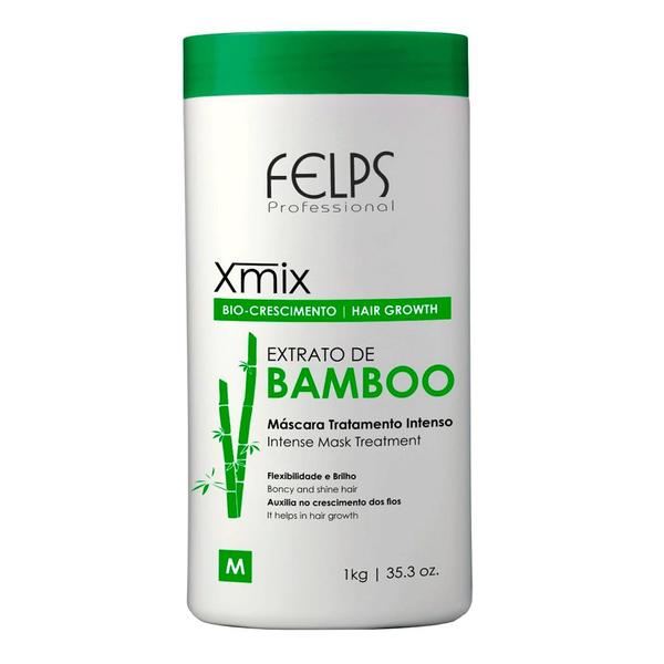 Xmix Bio Crescimento Bamboo Felps Profissional Máscara de Tratamento 1kg