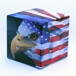 3x3x3 bandeira americana Águia Magic Cube Toyfor Intelligence Desenvolvimento