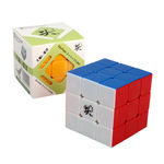 3x3x3 Cor-base de Cubo Mágico Crianças Anti-estresse Educational Puzzles Toy cor aleatória
