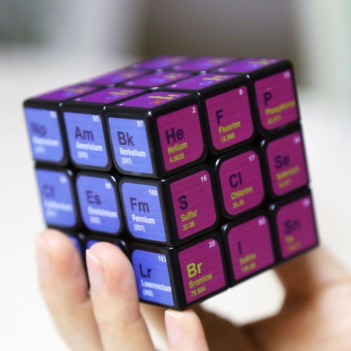 3x3x3 Cubo Mágico periódica impressão Tabela Toy Puzzles for Kids