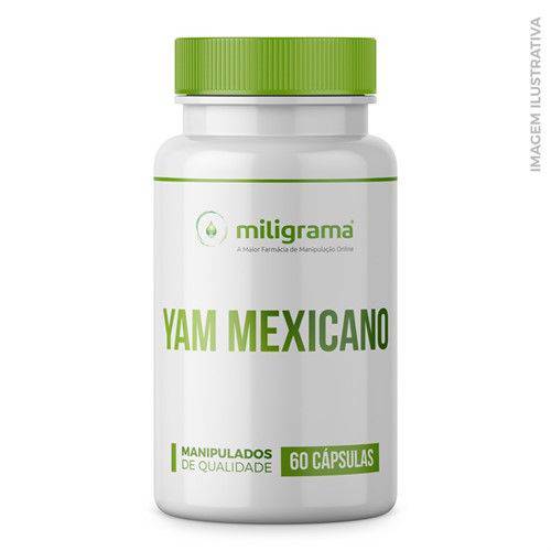 Yam Mexicano 500mg Cápsulas - 60 Cápsulas