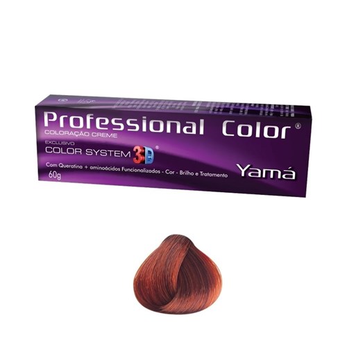 Yamá Coloração Professional Color Louro Médio Acobreado N.7.4