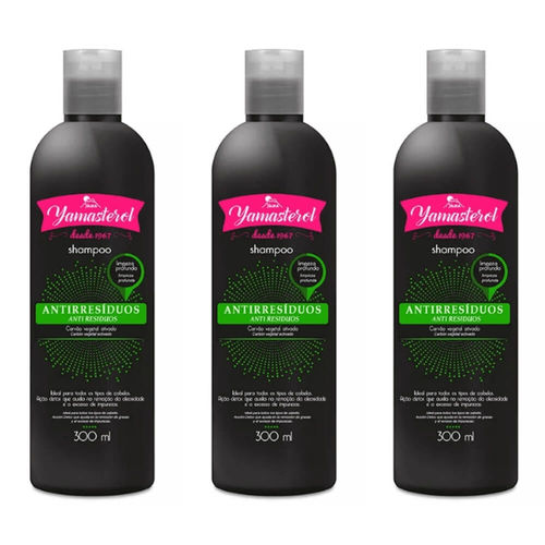 Yamasterol Antirresíduos Shampoo 300ml (kit C/03)