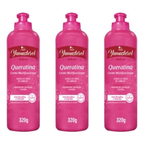 Yamasterol Queratina Creme Multifuncional Co Wash 320g (kit C/03)