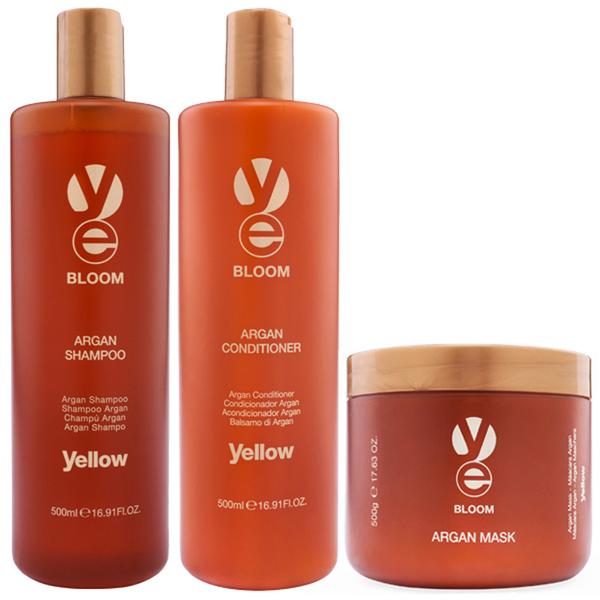 Yellow Bloom Argan Kit Trio - Yellow