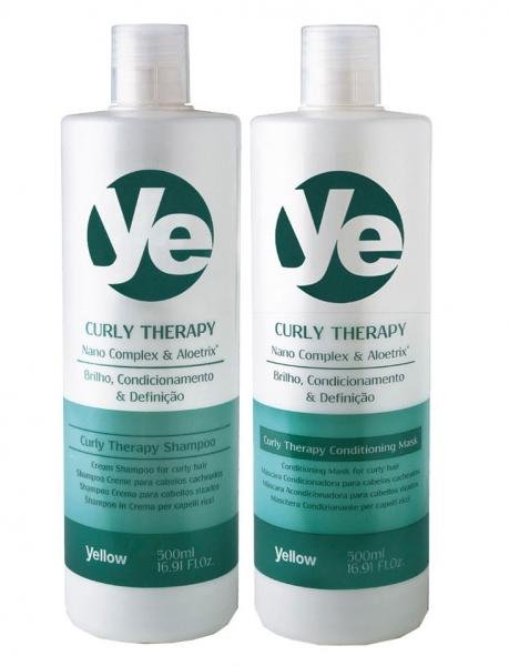 Yellow Curly Therapy Duo Kit Shampoo (500ml) e Condicionador (500ml)