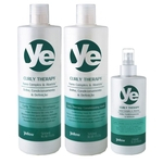 Yellow Curly Therapy Kit Shampoo (500ml), Condicionador (500ml) e Spray(250ml)
