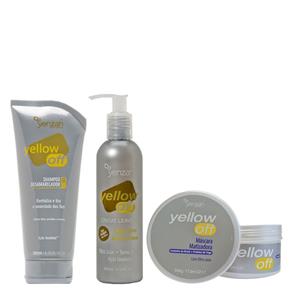 Yellow Off Yenzah - Kit Shampoo + Creme Sem Enxágue + Máscara Kit - 200ml + 240ml + 500g