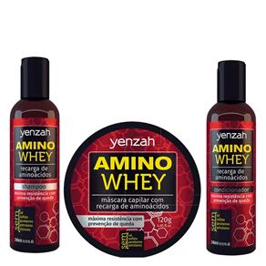 Yenzah Amino Whey Kit - Shampoo + Condicionador + Máscara Kit - KIT