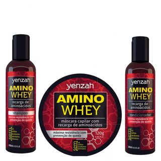 Yenzah Amino Whey Kit - Shampoo + Condicionador + Máscara Kit