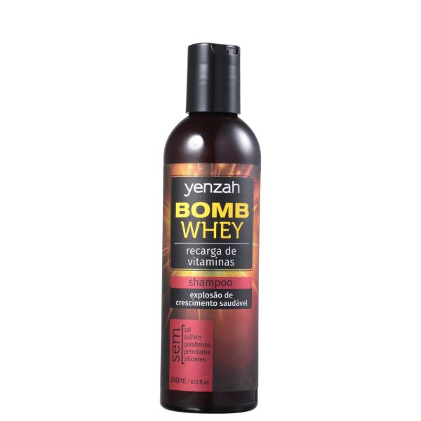 Yenzah Power Whey Bomb Cream - Shampoo Sem Sulfato 240ml