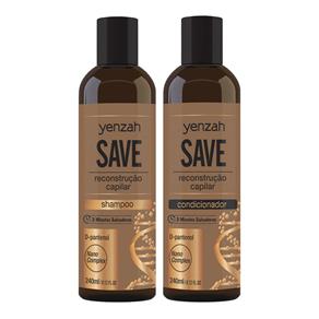 Yenzah - Shampoo e Condicionador Save Reconstrução Capilar - 2X240ml