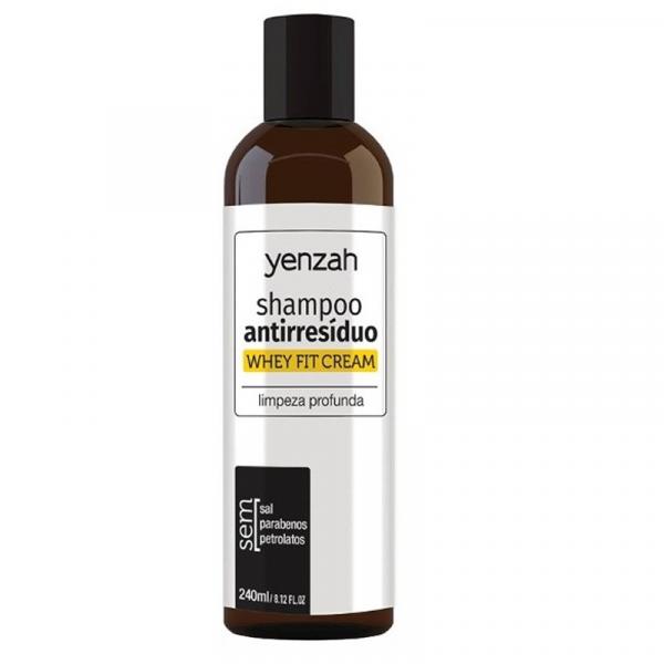 Yenzah Whey Fit Cream Shampoo Antirresíduo 240ml - Limpeza Profunda
