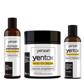 Yenzah Whey Yentox Kit - Shampoo + Leave-In + Máscara Kit