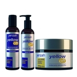 Yenzah Yellow Off Kit Shampoo 240ml, Leave-In 240ml e Máscara Extrabrilho 300g