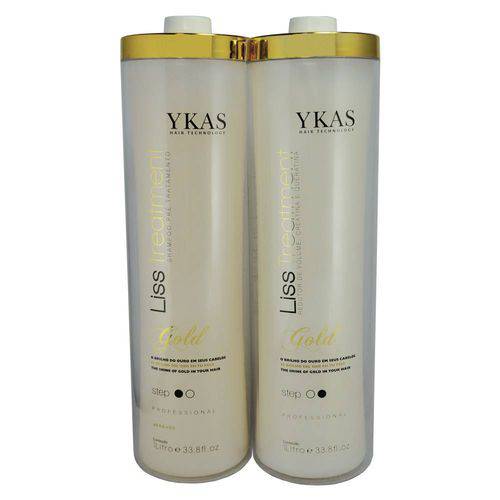 Ykas Escova Progressiva Liss Treatment Gold - 2x1l