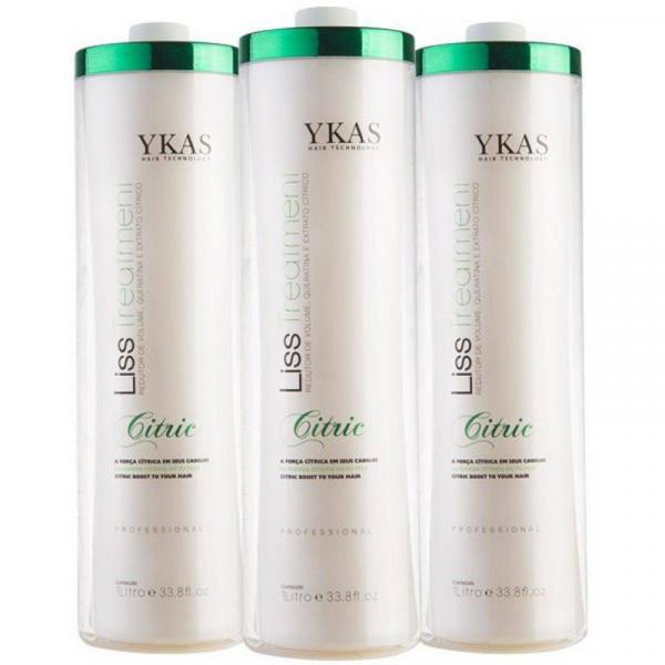 Ykas Treatment Citric Redutor de Volume Kit 3X1000ml
