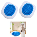 2 YT-8 Pet Cat Toalete Assento Sistema De Treinamento Ensinar O Seu Gato A Usar O Toalete