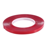 Yuyte 10m Nail Art Adhesive Double-sided Tape Red Film Clear Tape for Nail Display Lens Manicure Tool