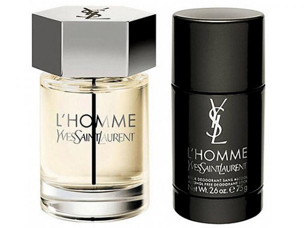 Yves Saint Laurent LHomme Coffret 100ml - Perfume Masculino Eau de Toilette + Desodorante