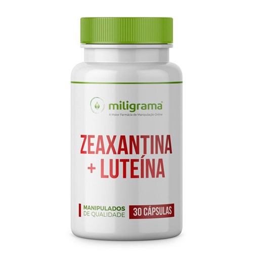 Zeaxantina 1Mg + Luteína 10Mg - Antioxidantes para Saúde dos Olhos - 30 Cápsulas