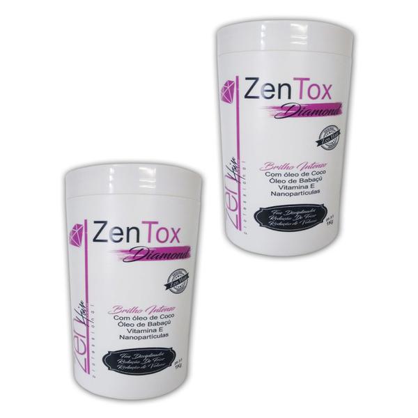 Zen Hair 2 Btoxx Zen Tox Diamond Tradicional 1kg Cada - Zen Hair Profissional